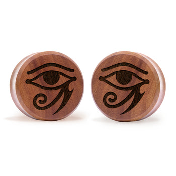 Snowflake Plug / Gauge - Saba Wood | Flat Faced Double Flare