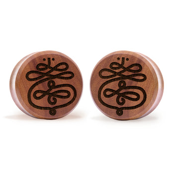 Tarot Sun Plug / gauge - Saba Wood | Konvexe Doppelaufgeweitet