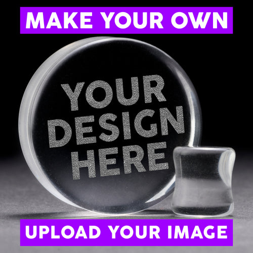 Make Your Own Plug / Gauge - Clear Glass | Flat Faced Double Flare