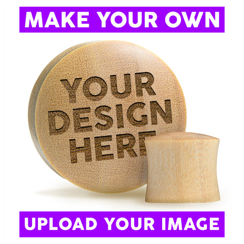 Make Your Own Plug / Gauge - Crocodile Wood | Convex Double Flare