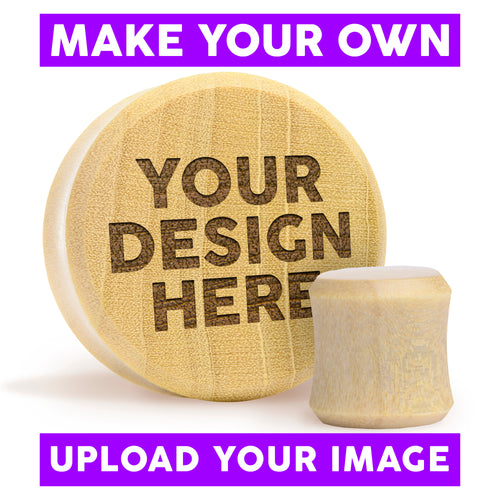 Make Your Own Plug / Gauge - Crocodile Wood | Flat Faced Double Flare